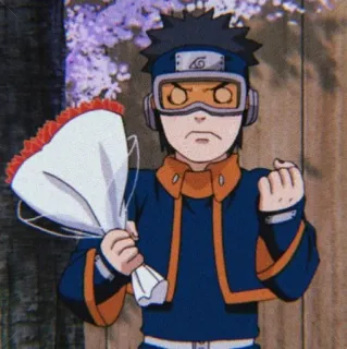 🔹 Obito Uchiha Naruto Anime, Naruto, Obito Uchiha, Personnage, Manga telegram sticker