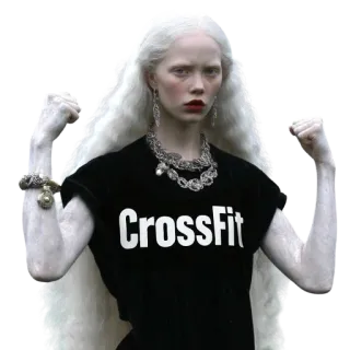 💪 CrossFit CrossFit, esercizio, fitness, palestra, allenamento, sport telegram sticker