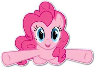 😋 Pinkie Pie My Little Pony rosa, Pony, Freundschaft, Magie, Cartoon telegram sticker