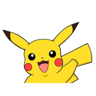 👋 Pikachu Pokemon pikachu, pokemon, cartoon, anime, cute, yellow, character telegram sticker