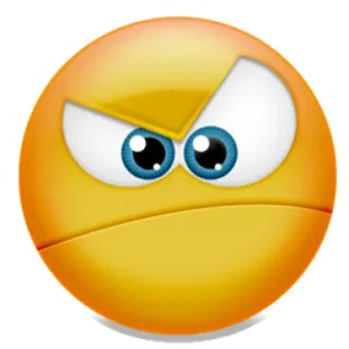 😫 Emoji, Bravo, Expressão, Frustrado, Chateado telegram sticker