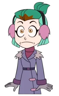 😦 Amity Blight The Owl House Hoạt hình, Phù thủy, Phép thuật, Màu tím, Anime telegram sticker