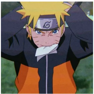 😏 Naruto Uzumaki Naruto anime, naruto, uzumaki, ninja, cartoon, manga telegram sticker