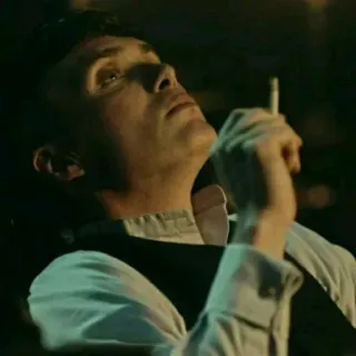 🖤 Thomas Shelby Peaky Blinders Thomas Shelby, Peaky Blinders, Cillian Murphy, thuốc lá, đàn ông, chương trình TV, kịch telegram sticker