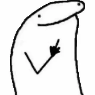 📈 pássaro, dedo do meio, ofensivo, gesto, rabisco, boneco palito telegram sticker