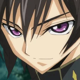 🥀 Lelouch Lamperouge Code Geass 애니메이션,  를르슈, 코드기아스, 캐릭터, 만화 telegram sticker
