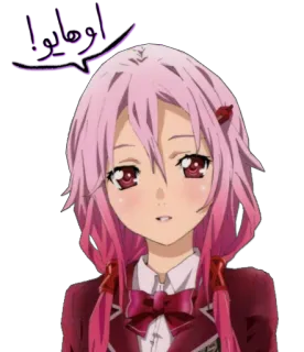 🎸 اوهاتاوا anime, rambut merah muda, gadis, kartun, karakter telegram sticker