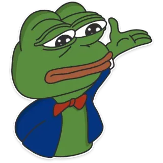 🐸 Pepe the Frog pepe, 青蛙, 表情包, 网络, 贴纸, 卡通 telegram sticker