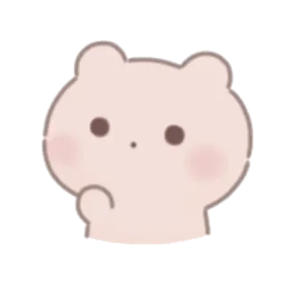 🧸 ours, mignon, animal, autocollant, dessin animé telegram sticker
