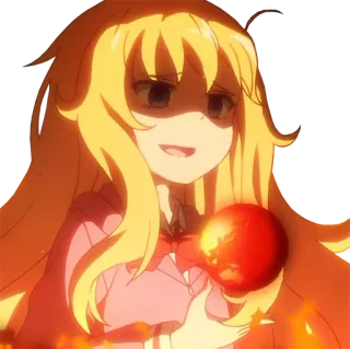 😇 Gabriel White Tenma Gabriel DropOut 애니메이션, 소녀, 천사, 만화, 금발, 귀여운 telegram sticker