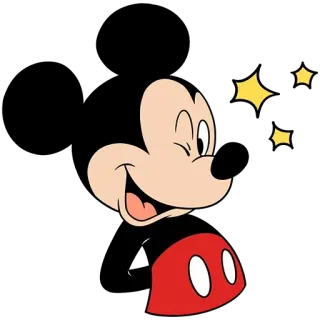 😉 Mickey Mouse Mickey Mouse, desenho animado, Disney, personagem, sorrindo whatsapp sticker