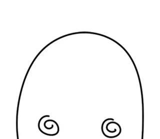 ⚪️ fantôme, dessin animé, mignon, autocollant, effrayant, halloween whatsapp sticker