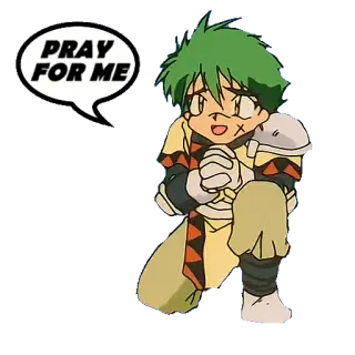 🙏 PRAY FOR ME Anime, Oração, Súplica, Personagem de anime, Desenho animado, Implorando telegram sticker