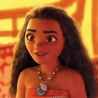 🪔 Moana disney, princesse, film, dessin animé, personnage telegram sticker