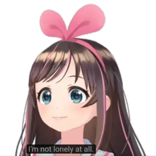 💔 I'm not lonely at all. Anime, Solitudine, Stato emotivo, Youtuber virtuale telegram sticker