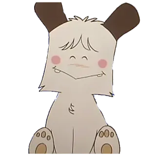 😊 uroczy, kreskówka, zwierzę, pies, zwierzę domowe telegram sticker