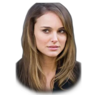 😏 Natalie Portman actress, portrait, woman, celebrity, Hollywood telegram sticker