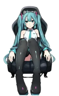 💺 Hatsune Miku Anime, Vocaloid, Personaje, Miku, Chica Anime telegram sticker