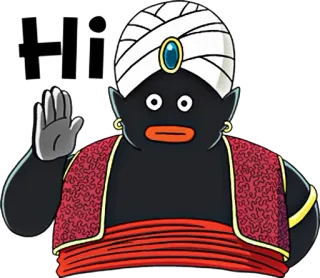 🙋 Mr. Popo Dragon Ball Hi Anime, Dragon Ball, Karakter, Halo, Ramah telegram sticker