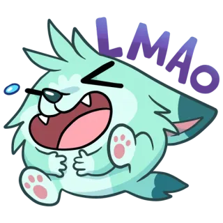 🤣 LMAO Dessin animé, Drôle, Lol, Lmao, Rire, Expression telegram sticker