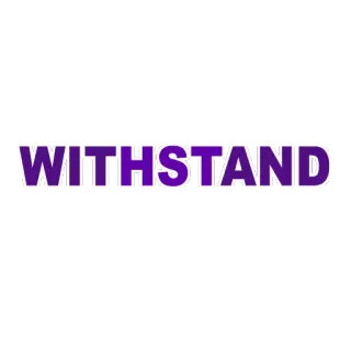 💪 WITHSTAND resist, endure, persist, tolerate, support, withstand telegram sticker