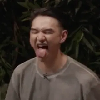 😝 person, tongue, expression, funny, face, man whatsapp sticker