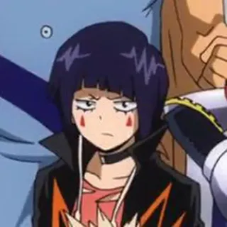 😠 Kyoka Jiro My Hero Academia anime, my hero academia, kyoka jiro, earphone jack, cartoon telegram sticker
