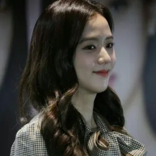 💙 Jisoo femme, chanteuse, célébrité, K-pop, Blackpink, coréen telegram sticker