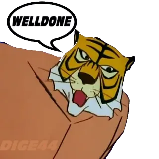 @STIKERFORALL TIGER MAN- L'UOMO TIGRE telegram stickers