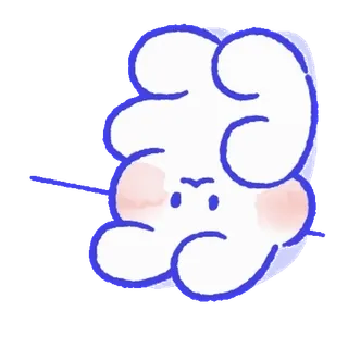 💬 cloud, weather, cute, kawaii, cartoon, drawing, sky telegram sticker