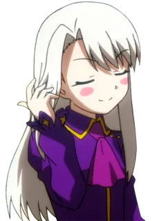 😏 Illyasviel von Einzbern Fate/stay night アニメ, 女の子, イリヤスフィール, Fate Stay Night, キャラクター, 可愛い, アニメキャラクター telegram sticker
