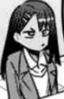 😡 Nagatoro Don't Toy with Me, Miss Nagatoro Anime, Manga, Nagatoro, Miss Nagatoro, Cartoon telegram sticker