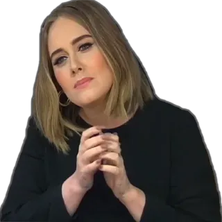 ☺️ Adele Adele, cantora, celebridade, mulher, popstar, música telegram sticker