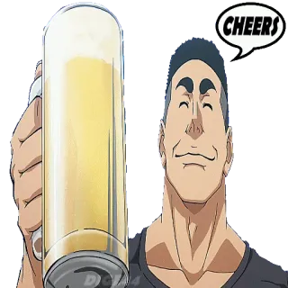 🍺 CHEERS Prost, Getränk, Bier, Anstoßen, Feier telegram sticker