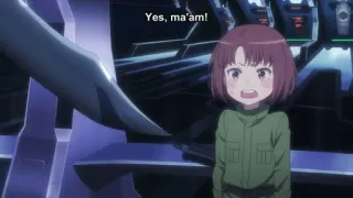 😵 Yes, ma'am! Anime, Postać, Dziewczyna, Mundur, Posłuszeństwo telegram sticker