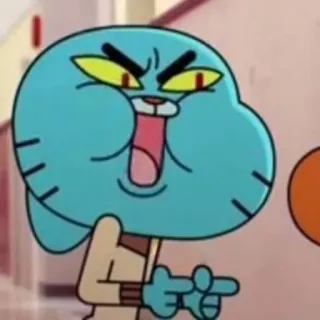 😈 Gumball Watterson The Amazing World of Gumball Kartun, Gumball, Marah, Lucu telegram sticker