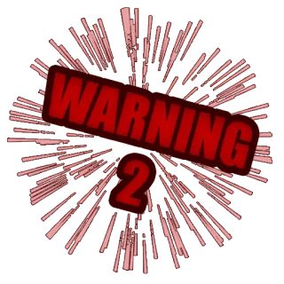 2️⃣ WARNING 2 Warnung, Alarm, Gefahr, Vorsicht telegram sticker