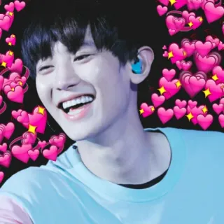 💗 heart, kpop, smile, happy, love telegram sticker