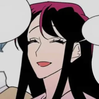 ☺ Anime, Cartoon, Frau, Weiblich, Lächelnd, Porträt whatsapp sticker