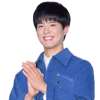 👏 personne, souriant, portrait, homme, coréen telegram sticker