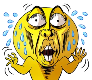 😓 Emoji, Hoạt hình, Đổ mồ hôi, Lo lắng, Căng thẳng, Bồn chồn, Biểu cảm, Vui nhộn telegram sticker