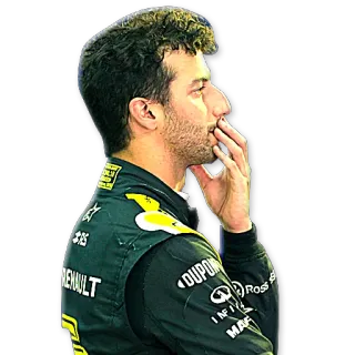 😕 Daniel Ricciardo piloto, fórmula 1, f1, carreras, renault, automovilismo whatsapp sticker