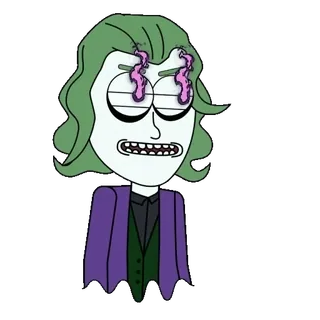 😈 Joker joker, villain, dc comics, character, cartoon whatsapp sticker