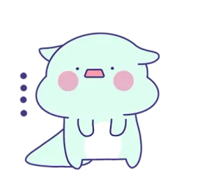 💗 lindo, monstruo, chibi, kawaii, dibujos animados, pegatina telegram sticker