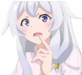🤤 อนิเมะ, ผู้หญิง, น่ารัก, ตัวละคร, การ์ตูน telegram sticker