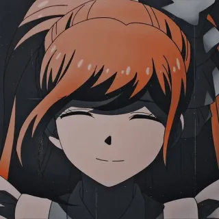 🌟 Junko Enoshima Danganronpa アニメ, 女の子, ダンガンロンパ, 江ノ島盾子, 笑顔, カートゥーン whatsapp sticker