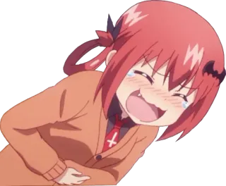😂 animé, rire, pleurer, dessin animé, diable telegram sticker