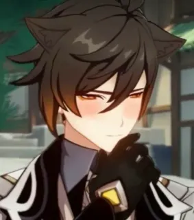😳 Zhongli Genshin Impact Аниме, Видеоигра, Genshin Impact, Чжун Ли telegram sticker