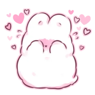 📩 frog, cute, heart, pink, adorable, cartoon telegram sticker