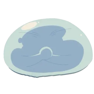 🤓 Rimuru Tempest That Time I Got Reincarnated as a Slime Слизь, Аниме, Реинкарнация, Римуру, Темпест, Исекай telegram sticker